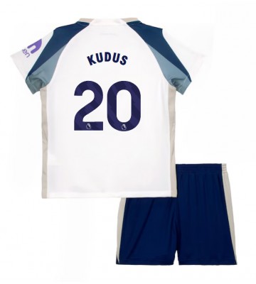 Tottenham Hotspur Mohammed Kudus #20 Hjemmebanetrøje Børn 2025-26 Kortærmet (+ Korte bukser)
